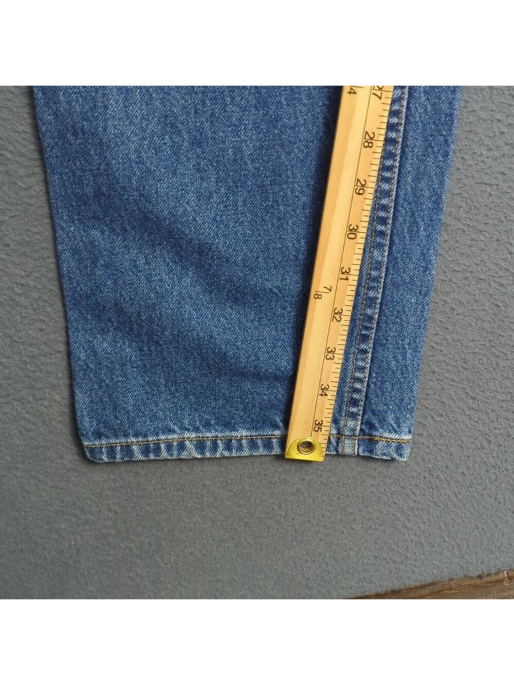 Levi's VTG Jeans Men's 38x36 Fits 36x36 Blue 540 Relaxed Fit Brown Tab - Picture 10 of 15